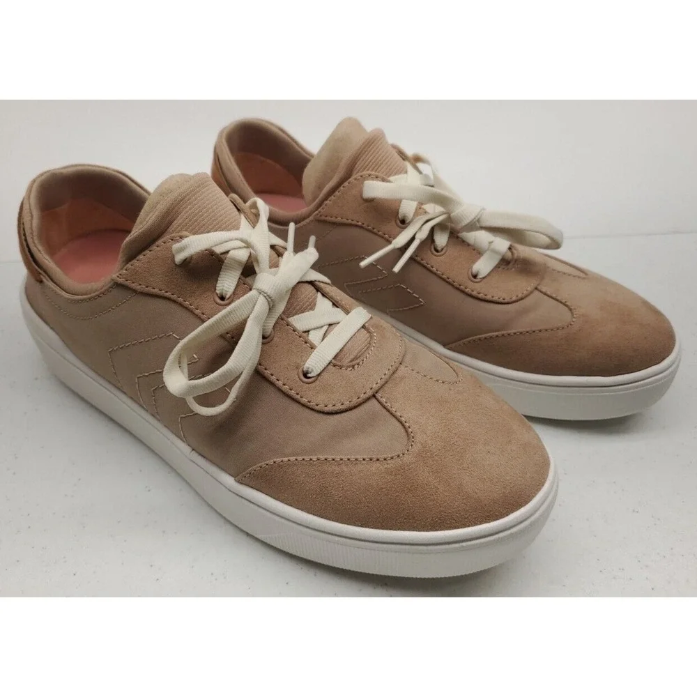 Dr. Scholl's Dispatch Comfort Fabric Sneakers Toasted Taupe Women's Size 10M NEW
